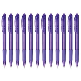 Pentel BX420-V Bolígrafo Feel-It Retráctil para Med Violeta