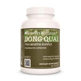 Remedy’s Nutrition Dong Quai | 1,000 mg, 60 Vegan Capsules Herbal Dietary Supplement | Two Month Supply