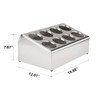 tonchean Commercial Utensil Holder for Kitchen Counter, Silverware Organizer 8