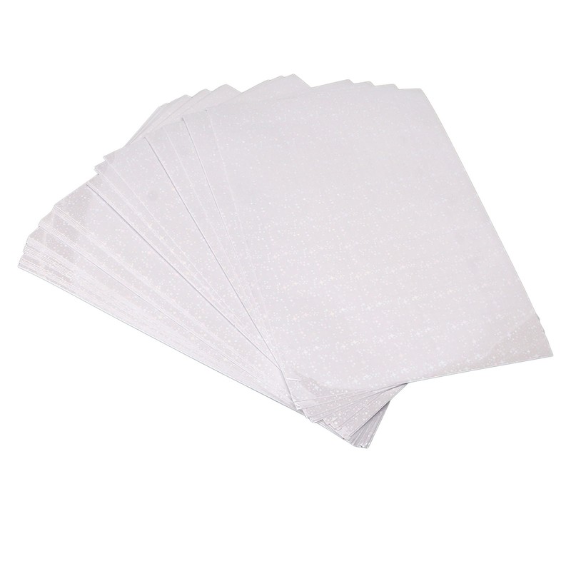 50 Sheets Holographic Cold Laminate Sheet Cuttable Waterproof Scratch Resistant