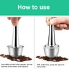 41mm Capsule Coffee Powder Hammer Tamper Stainless Steel Coffee Press