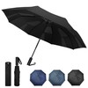 ZOMAKE Compact Travel Umbrella- 3 Seconds Shape Memory Folding Umbrella,