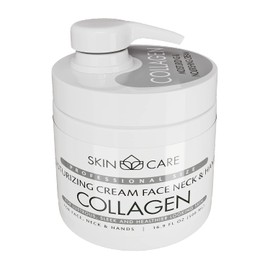 Skin Care 3-in-1 Collagen Moisturizing Cream for Face, Neck and Hands for All Skin Types - Delicate and Easily Absorbed Daily Cream - (500 ml)