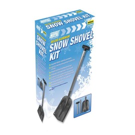 Maypole 6944 Deluxe Aluminium Telescopic Snow Shovel Kit - Black