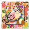 50 Packs Snail Stickers Water Bottles Laptop Phone Motorcycle Computer