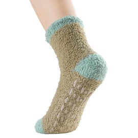 Zando Women's Crazy Christmas Socks With Non Slip Gripper, Warm & Cozy, Soft Thick Socks, One Size