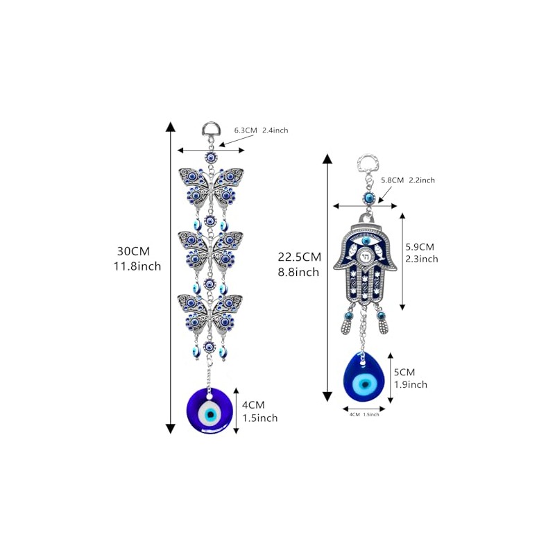 Turkish Blue Evil Eye Evil Eye Nazar Boncuk Butterfly Hamsa