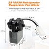 2315539 Refrigerator Evaporator Fan Motor by Blutoget - Compatible with