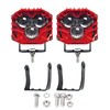 HENGTUAOTO 2.5inch LED Pod Lights Three-Eye 30W LED Fog/Driving/Off Road