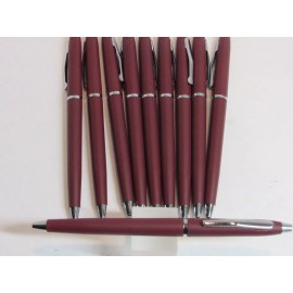 TERZETTI LOT OF 15 TERZETTI Model "HILTON" RED/CT BALLPOINT PENS-USES STICK REFILLS