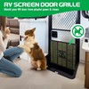 Aluminum RV Screen Door Protector for Dogs, Camper Door Screen