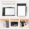 iNenya Magnetic Dry Erase Board with Clipboard,PU Leather Desktop Whiteboard