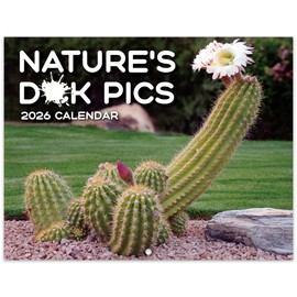 Gag Gifts - 2025 Wall Calendar, White Elephants Nature's Butts, 2025 Calendar with Thick Paper, 8.5" x 11", Jan.2025 - Dec.2025, 12 Monthly Calendar Planner, Wall Calendar 2025, Funny Calendar for Family, Friends