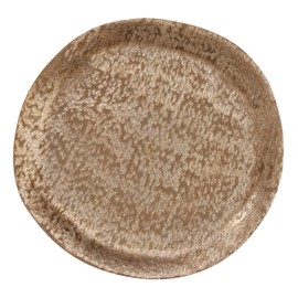 SARO LIFESTYLE CH496.GL13R Brossé Collection Brushed Aluminum Chargers (Set of 4) 13" Gold