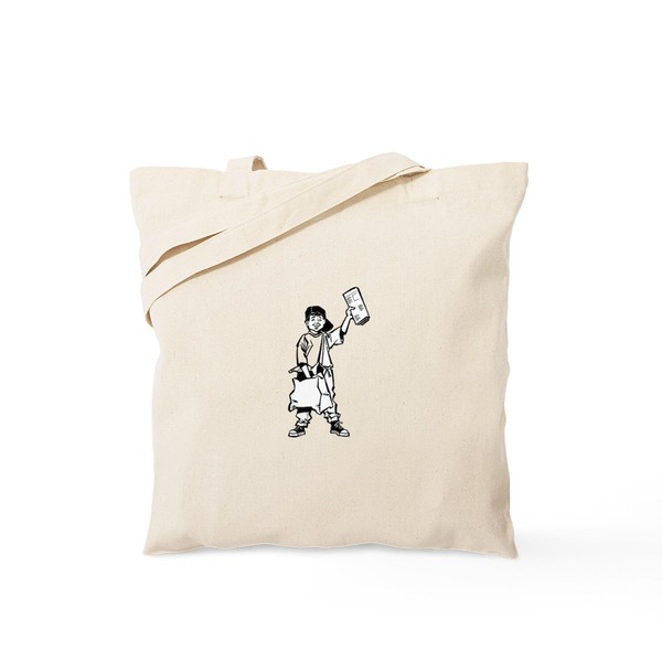 CafePress Paperboy Delivering Newspaper Tote Bag Reusable Natural Beige Canvas