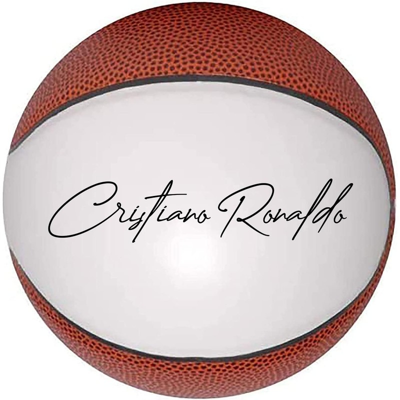 Autograph Mini baloncesto en blanco de 6 pulgadas sin base