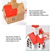 alfyng 3PCS Unfinished Cardboard Christmas Tree House Art and Craft