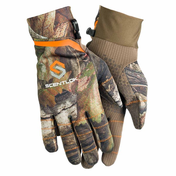 ScentLok Lightweight Camo Customizable Gloves for Hunting (Mossy Oak Country