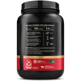 Optimum Nutrition Gold Standard 100% Whey Protein Powder, Double Rich Chocolate, 2 Pound (Packaging May Vary)