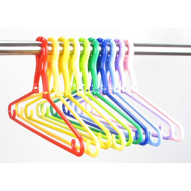 SAWAFUJI CBCM-10C Colorful Laundry Hanger, M, Width 15.3 inches (388