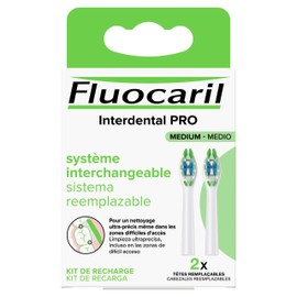 Fluocaril Interdental Pro Interchangeable System Medium 2 Interchangeable Heads