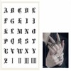 manatom Finger Tattoos Finger Tattoos Finger Tattoo Stickers 26 Letters