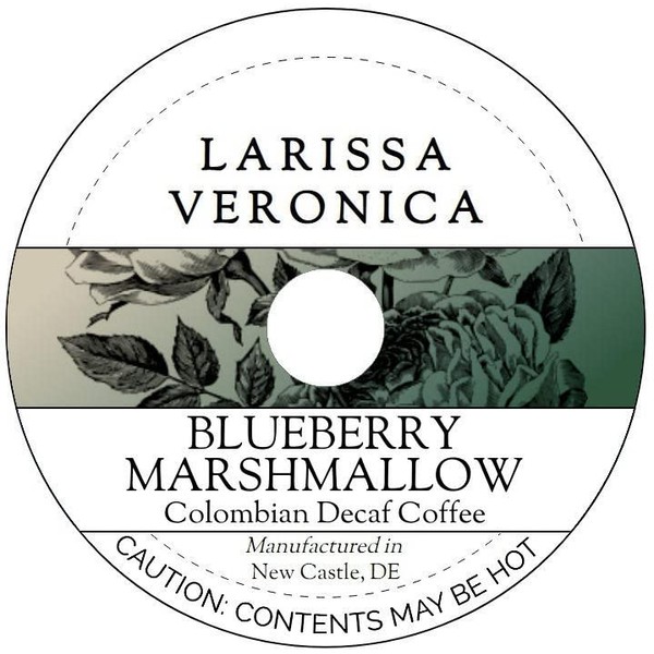 Blueberry Marshmallow Colombian Decaf Coffee (Single Serve K-Cup Pods) (Gourmet,