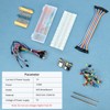 QWORK® 420 Pieces 37 Values Electronic Component Kit with Breadboard,