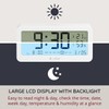 i-Star Digital Alarm Clock With Temperature Clear Large Digit LCD