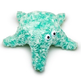 Gor Pets Plush Starfish Crinkle Dog Toy - Soft & Cuddly Squeaky Toy for Puppies, Small, Medium, and Large Dogs - Durable & Safe Puppy Toy - Perfect for Snuggling & Interactive Play - Small, Green
