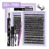 Extensiones De Pestañas Kit Con Efecto 3d Gruesas Individuales B&q