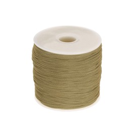 QUARKZMAN 1mm Polypropylen Seil Geflochtene Seile, 100m Nylonseil Hohlseil für Wäscheleine, Camping, Wandern, Outdoor, Hellbraun