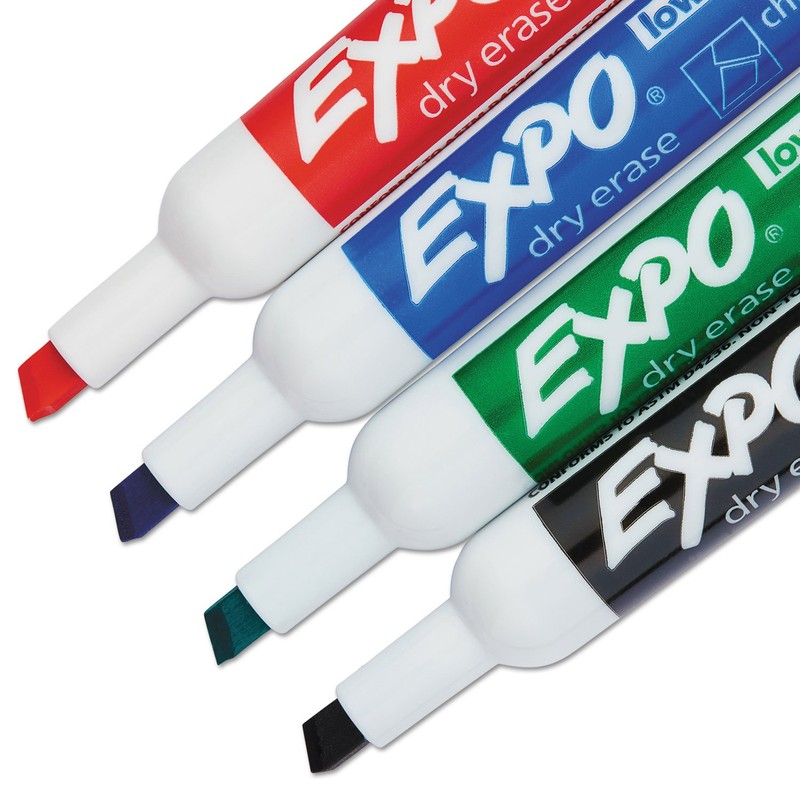 EXPO 1785294 Mountable Whiteboard Caddy with 4 Markers/Eraser Set