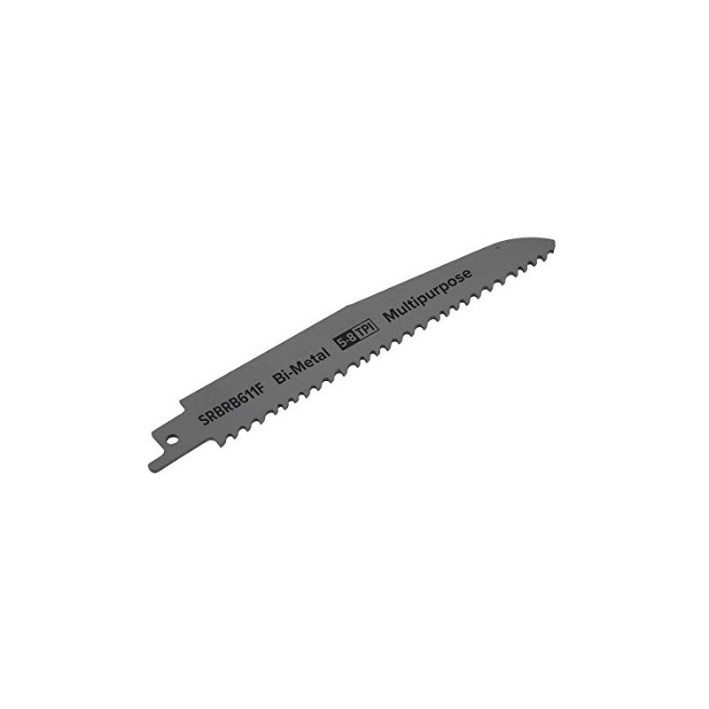 Sealey SRBRB611F 150mm 5-8tpi Reciprocating Saw Blade Multipurpose - Pack