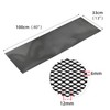AggAuto Universal 40"x13" Car Grill Mesh - 100x33cm Aluminum Alloy