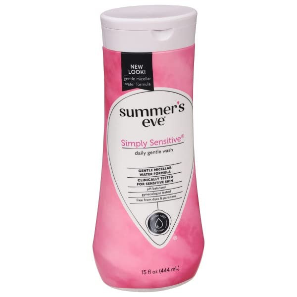 Summer's Eve 5 in 1 Simply Sensitive Feminine Cleansing Wash for Sensitive Skin, 15.0 FL OZ (Pack of 1)