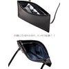 [UNISOUL] Sacoche Men's Sacoche Bag, 2-Way Zipper, Leather, Leather, Lightweight,
