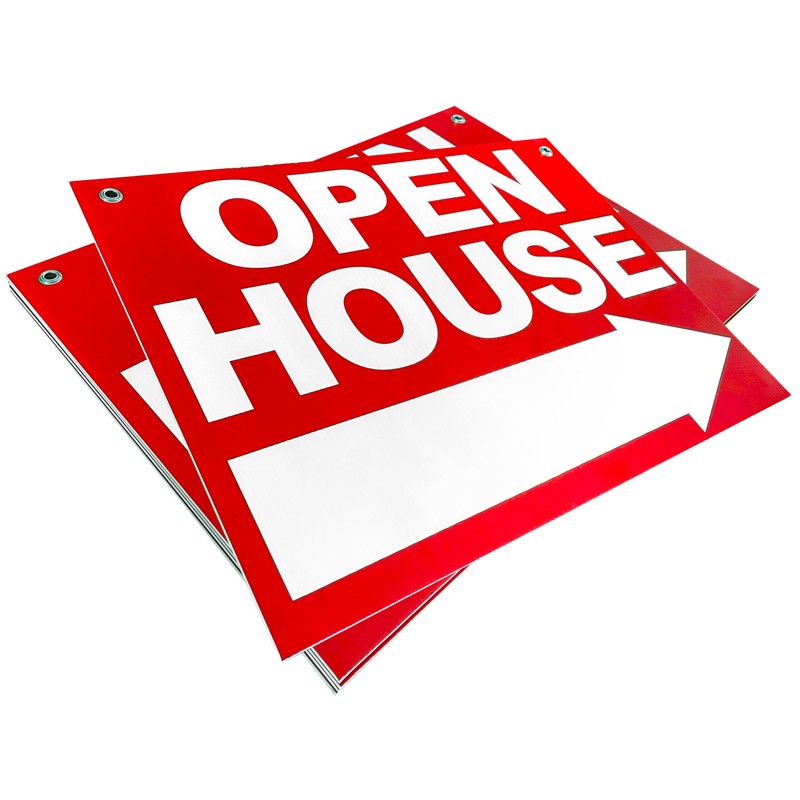 4 LESS CO Realtor A-Frame Metal Stand with 24x18 OPEN