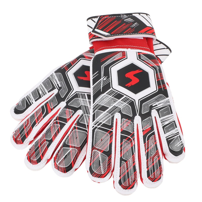 1 Pair Kids Soccer Gloves Latex Collision Resistance Football Goalkeeper