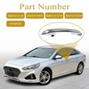 Priprilod Front Left Side Outer Exterior Chrome Door Handle Compatible