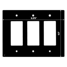 Decorative Wall Switch Cover Plate - Glitter Unicorn Decor Switch Plate (No Messy Real Glitter) - Great For Nursery With Pinks, Greens, Blues, and Golds (Triple Rocker Switch Cover)