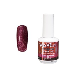 WAVEGEL Glitter Nail Gel Polish - Titanium Collection - #33 Chile Peppers I 0.5 Oz