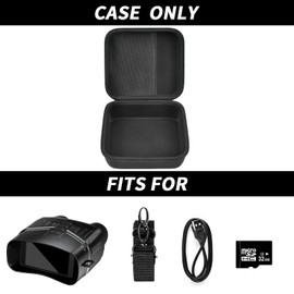 casmilee Case Compatible with HEXEUM/for Fvtga/for Vtiisamao Night Vision for Goggles - 4K Night Vision Binoculars, Holder for Telescopes Optics Scope, Mesh Pocket for 32GB Memory SD Card, Neck Strap