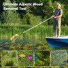 IRONMAX Lake Rake, 36’’ Folding Aluminum Aquatic Weed Rake Weed