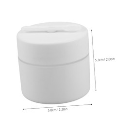 minkissy 8pcs Travel Cosmetic Containers Double Layer Leak Cream Jars with Magnetic Spoons Sample for Skincare Hand Cream and Toiletries Storage