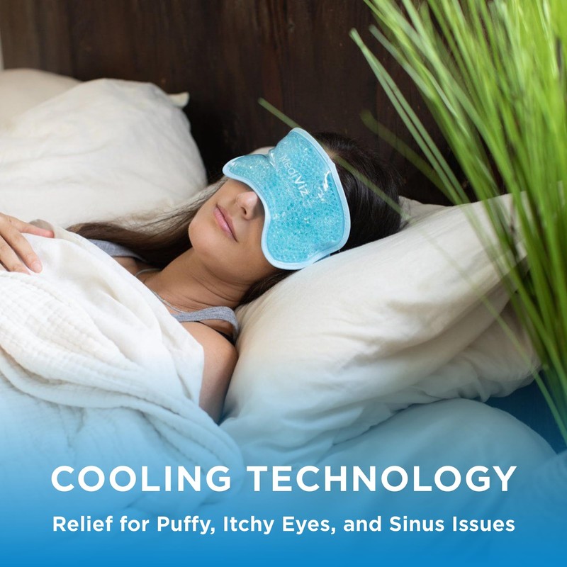 Mediviz Cooling Gel Eye Mask- Reusable Cold Eye Mask for