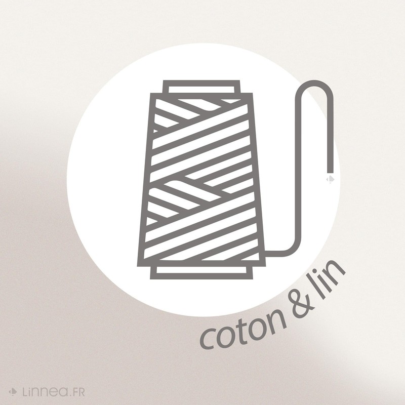 Pack of 2 White Linen Face Cloths 16cm x 21cm