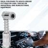KUQUTIDY 90 Degree Grease Gun Coupler Adapter, Grease Gun Tips