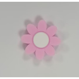 Jinshining Pink Flower Petal Petal Embedded Tennis Racket Vibration Dampener Soft Silicon Racket Dampener Cartoon Shape Tennis Racquet Shock Absorbers Tennis Racket for Racquetball