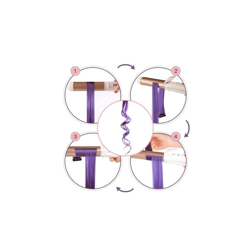 2 x Clip-In Hair Extension Highlights Streaks, Colourful Hair Highlights
